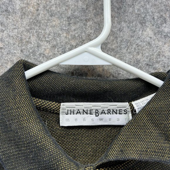Jhanes Barnes Polo Shirt Men Extra Large Adult Green Outdoors Rayon Vintage XL - Picture 6 of 13